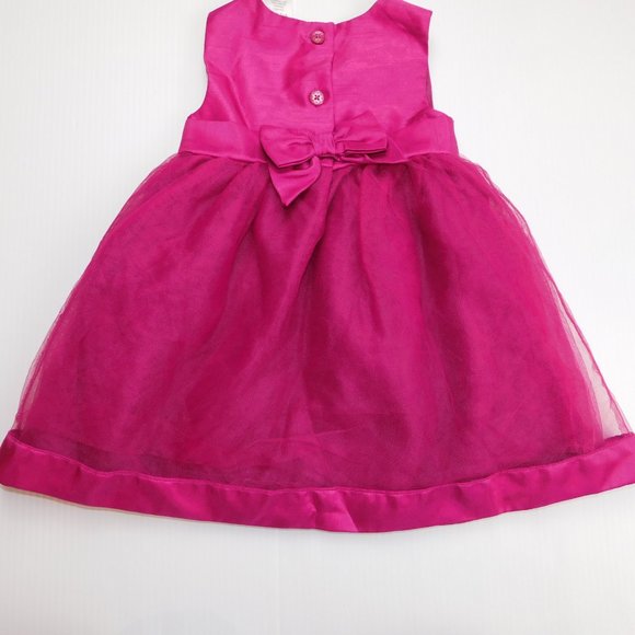 Gymboree Girls 6-12 Months Fuchsia Pink Easter Holiday  Dress Tulle Skirt - Picture 8 of 9